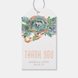 Etiquetas Para Regalos Clúster exitoso de acuarela Gracias