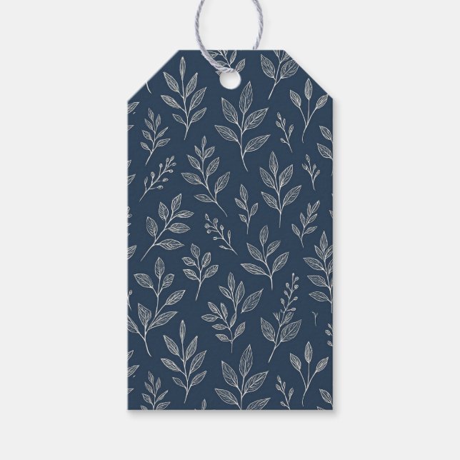 Etiquetas Para Regalos Coastal Botanical (Anverso)