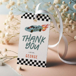 Etiquetas Para Regalos Coche de Carreras Dos Niños Rápidos Favor de Cumpl