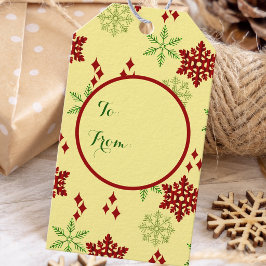 Etiquetas Para Regalos Cochitos de Navidad rojos y verdes