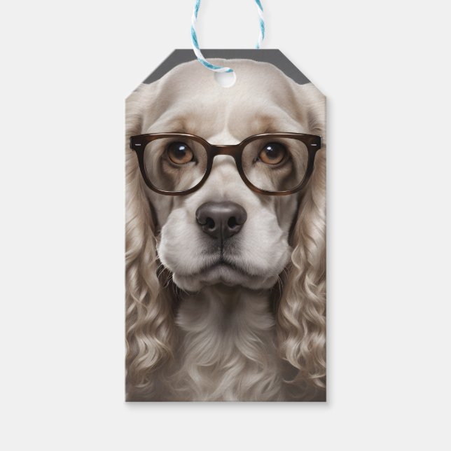 Etiquetas Para Regalos Cocker Spaniel estadounidense (Anverso)