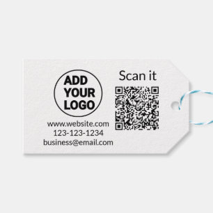 Etiquetas Para Regalos código q r simple añadir logotipo código de explor