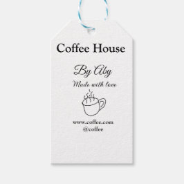 Etiquetas Para Regalos Coffee house made with love add text website socia