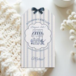 Etiquetas Para Regalos Coffee Theme Bebe Brunch Dusty Blue Baby Shower