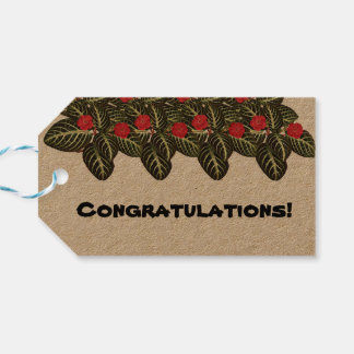 Etiquetas Para Regalos coleção Flores do Brasil capuchinha, 