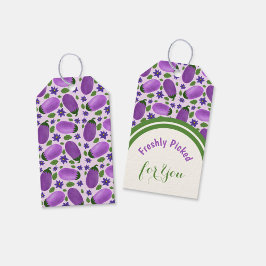 Etiquetas Para Regalos Colección de berenjenas Blush & Bloom - Lila suave