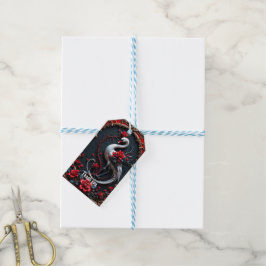 Etiquetas Para Regalos Colección de Boda del Elegante Cisne Blanco