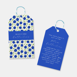 Etiquetas Para Regalos Colección de ciruelas botánicas marfil