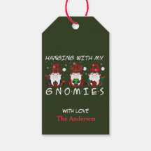 Colgando con mis Navidades personalizados de gnomo
