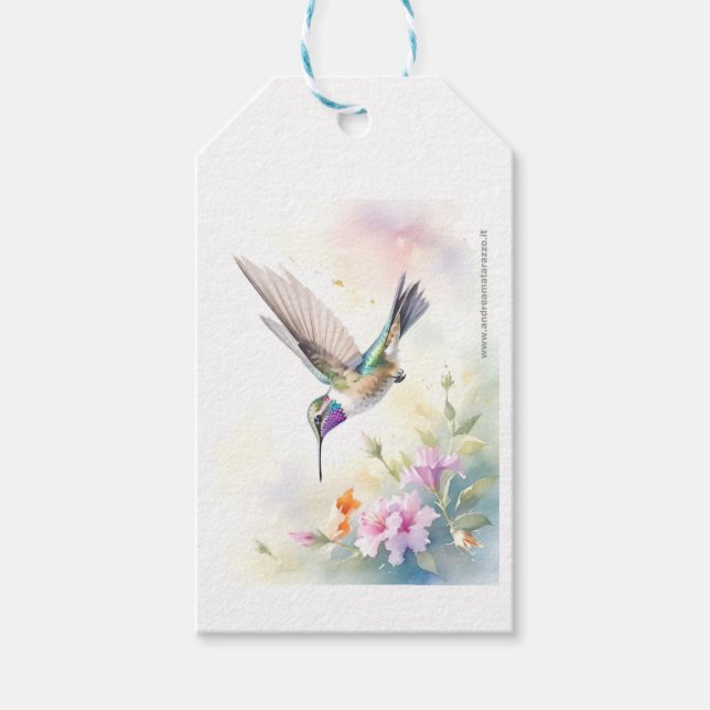 Etiquetas Para Regalos Colibrí (Anverso)