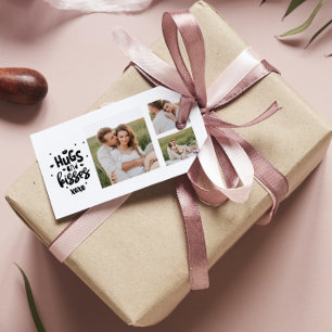 Etiquetas Para Regalos Collage Couple Photo y Abrazos Y Besos Frases Amor