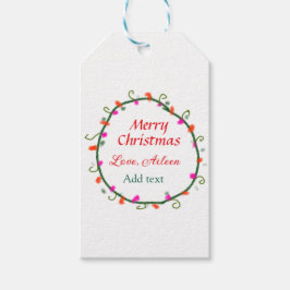 Etiquetas Para Regalos color de agua floral rojo floral corona alegre Nav