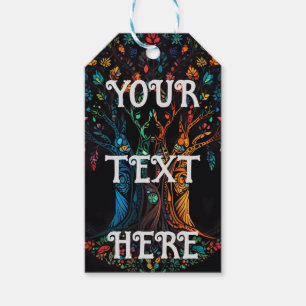 Etiquetas Para Regalos Color del árbol de la vida