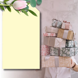 Etiquetas Para Regalos Color sólido amarillo lemonado | Clásico Elegante