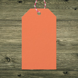 Etiquetas Para Regalos Color sólido coral