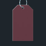 Etiquetas Para Regalos Color sólido de Borgoña<br><div class="desc">Color sólido de Borgoña. Color moderno.</div>