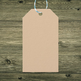 Etiquetas Para Regalos Color sólido de madera de bruja