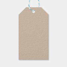 Etiquetas Para Regalos Color sólido de vainilla oscuro