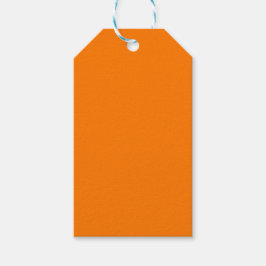 Etiquetas Para Regalos Color sólido del Naranja de seguridad