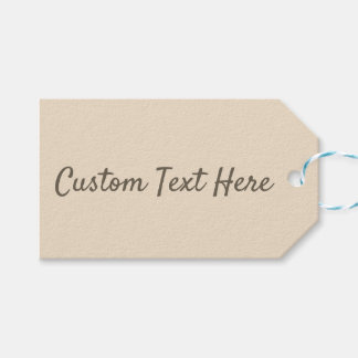 Etiquetas Para Regalos Color sólido liso Champagne beige
