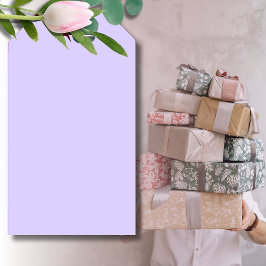 Etiquetas Para Regalos Color sólido pastel Lilac | Clásica | Elegante