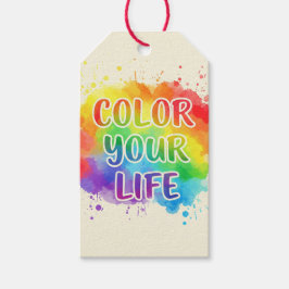 Etiquetas Para Regalos Color Your Life, de Natasha Us