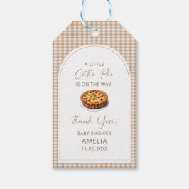 Etiquetas Para Regalos Colores de agua Elegante Cutie Pie está en camino