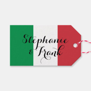 Etiquetas Para Regalos Colores de la bandera italiana para boda