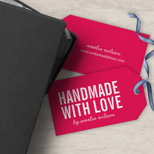 Etiquetas Para Regalos Colores editables Elegante y audaz Hecho a mano co