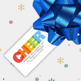 Etiquetas Para Regalos Colorido deseo de los Navidades de CHEER