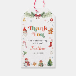 Etiquetas Para Regalos Colorido Oh Qué Divertido Primer Cumpleaños De Nav