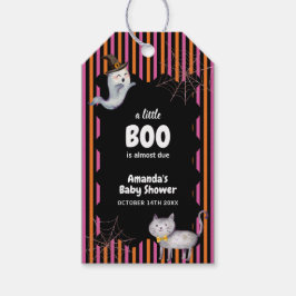 Etiquetas Para Regalos Colorido Pequeño Boo Ghost Cat Baby Shower