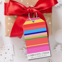 Etiquetas Para Regalos Coloridos Navidades brillantes y modernos