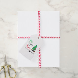 Etiquetas Para Regalos ¡Come, bebe y sé feliz