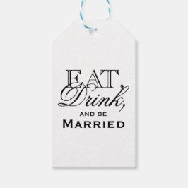 Etiquetas Para Regalos Comer, beber y casarse Boda personalizado