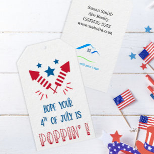 Etiquetas Para Regalos Comercialización personalizada del 4 de julio