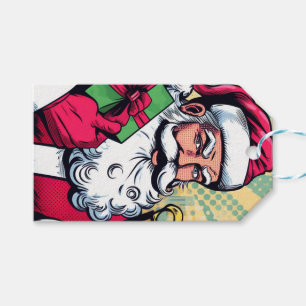 Etiquetas Para Regalos Comic book Santa/Navidades