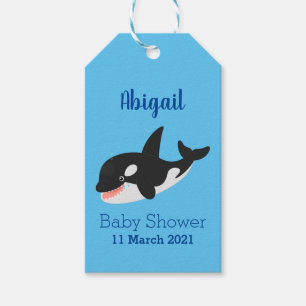 Etiquetas Para Regalos Cómico asesino ballena orca personalizado lindo il