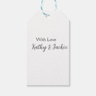 Etiquetas Para Regalos Con amor añadir pareja boda simple