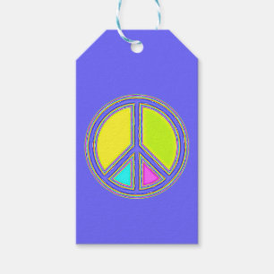Etiquetas Para Regalos Con colores rellenados Firma PEACE 1