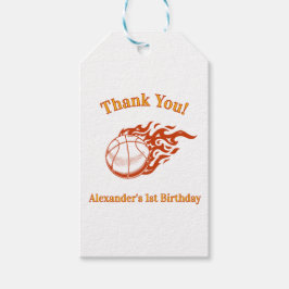 Etiquetas Para Regalos Con tema de baloncesto 