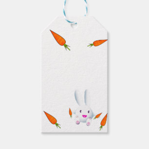 Etiquetas Para Regalos Conejito blanco y zanjas