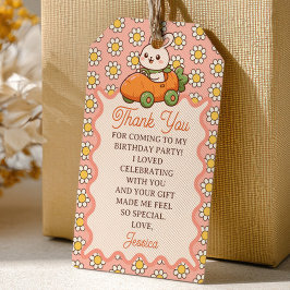 Etiquetas Para Regalos Conejito de Pascua adorable, agradecimiento de cum