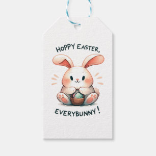 Etiquetas Para Regalos Conejito de Pascua Feliz Pascua, a todos!