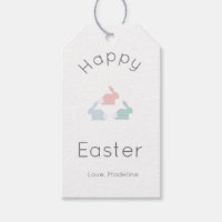 Conejo de Pascua minimalista feliz
