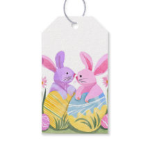 Conejos de Pascua | Acuarela Pastel