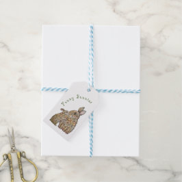 Etiquetas Para Regalos Conejos divertidos. Dibujo de lápiz