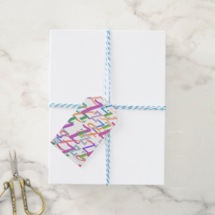 Etiquetas Para Regalos Confeti de Letras "Z"