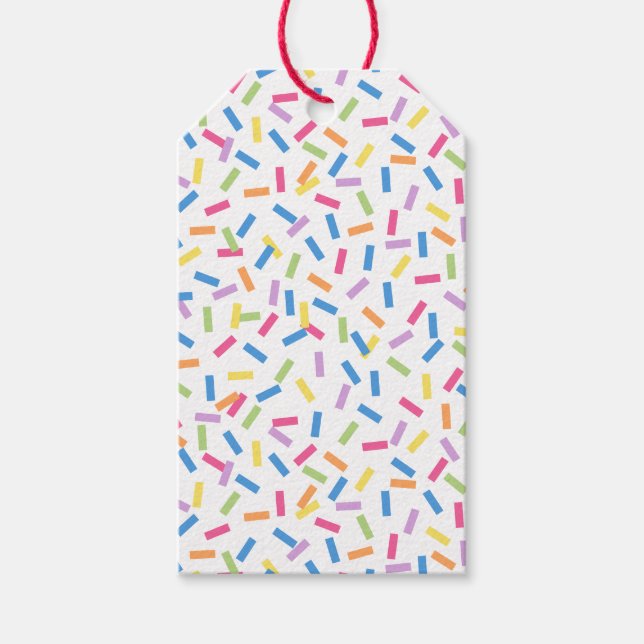 Etiquetas Para Regalos Confetti Dazzle (Sprinkles) (Anverso)