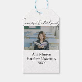 Etiquetas Para Regalos Congratulations photo graduate name university yea